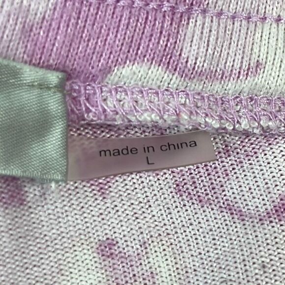 Natori Pink Floral Elastic Drawstring Cropped Pajama Lounge Pants Large Casual - Picture 4 of 9